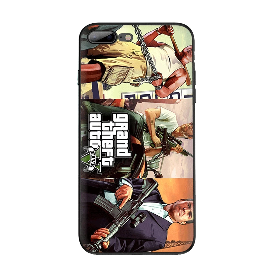 B6 Мобильный телефон сотовый Чехол для iPhone 6 6s 7 8 Plus iPhone 11 Pro X XS XR Max 5 5S SE чехол rockstar gta 5 Чехол - Цвет: B6