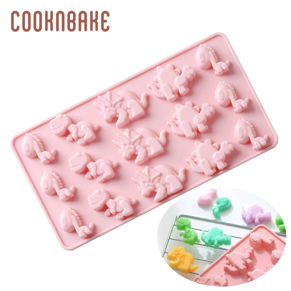 COOKNBAKE силиконовая форма для шоколада, конфет, динозавра, печенья, торта, кондитерских изделий, инструмент для выпечки, ледяной куб, желе, форма для украшения торта, форма