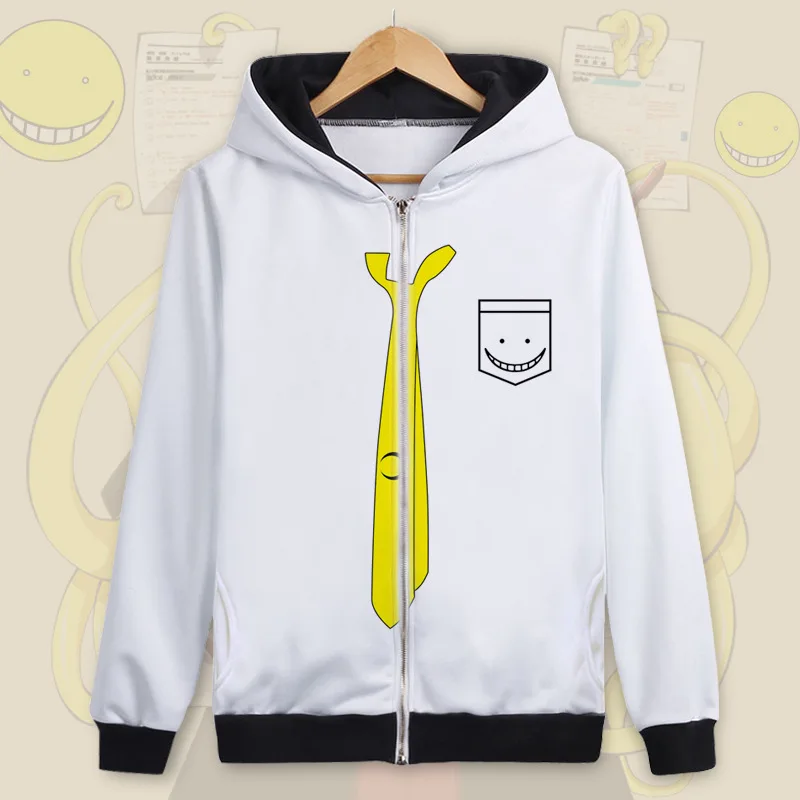 Killation Classroom Korosensei костюмы для косплея 3D печатных толстовка на молнии пары кто