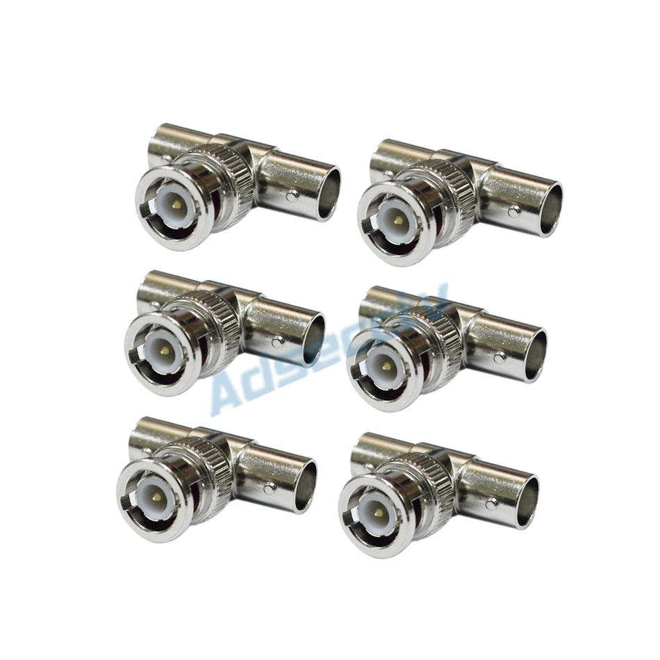 BNC T Adapter Splitter Connector Coupler 1 Male to 2 Female CCTV Jack Plug For | Transmission &amp Cables