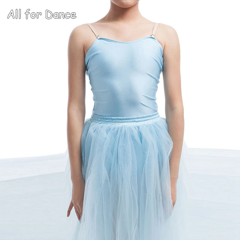 Pale Blue Ballet Dance Dress Romantic Long Tutu Women Stage Performance | Тематическая одежда и униформа