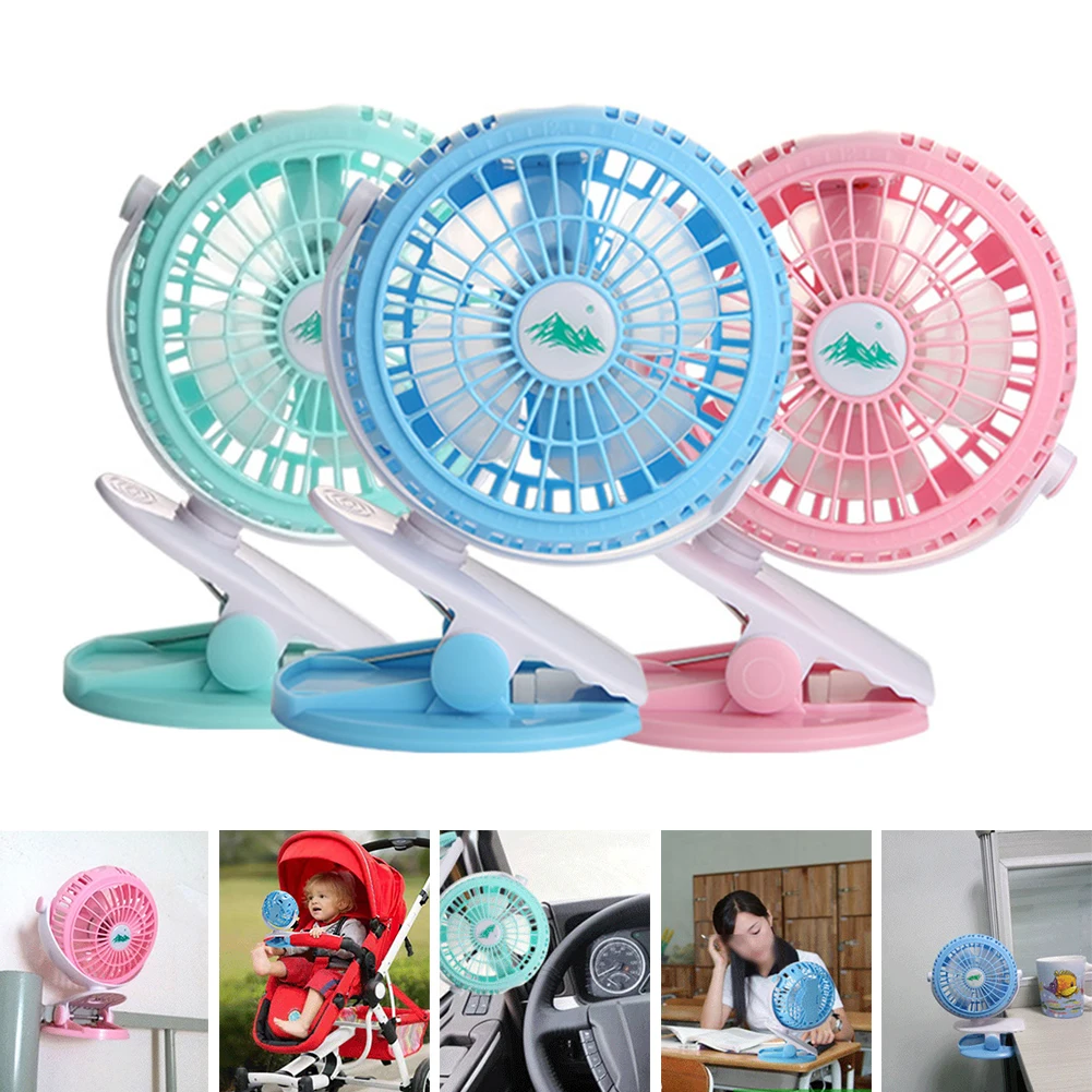 360 Degree Stepless USB Rechargeable Battery Mini Fan Adjustable Portable Oscillating Clip On Desk Baby Stroller #904 New | Компьютеры и