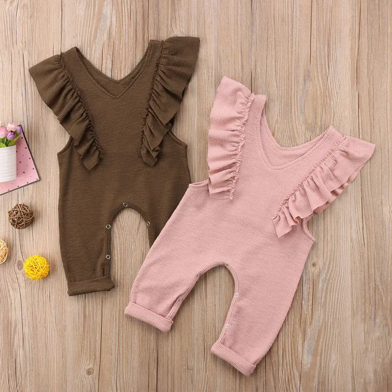 Детский комбинезон с оборками для маленьких девочек длинные штаны одежда | Мать и