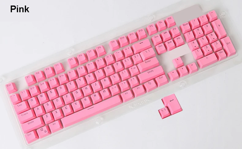 PBT OEM 104 ключа ANSI верхнее покрытие с блестящим принтом двойные колпачки