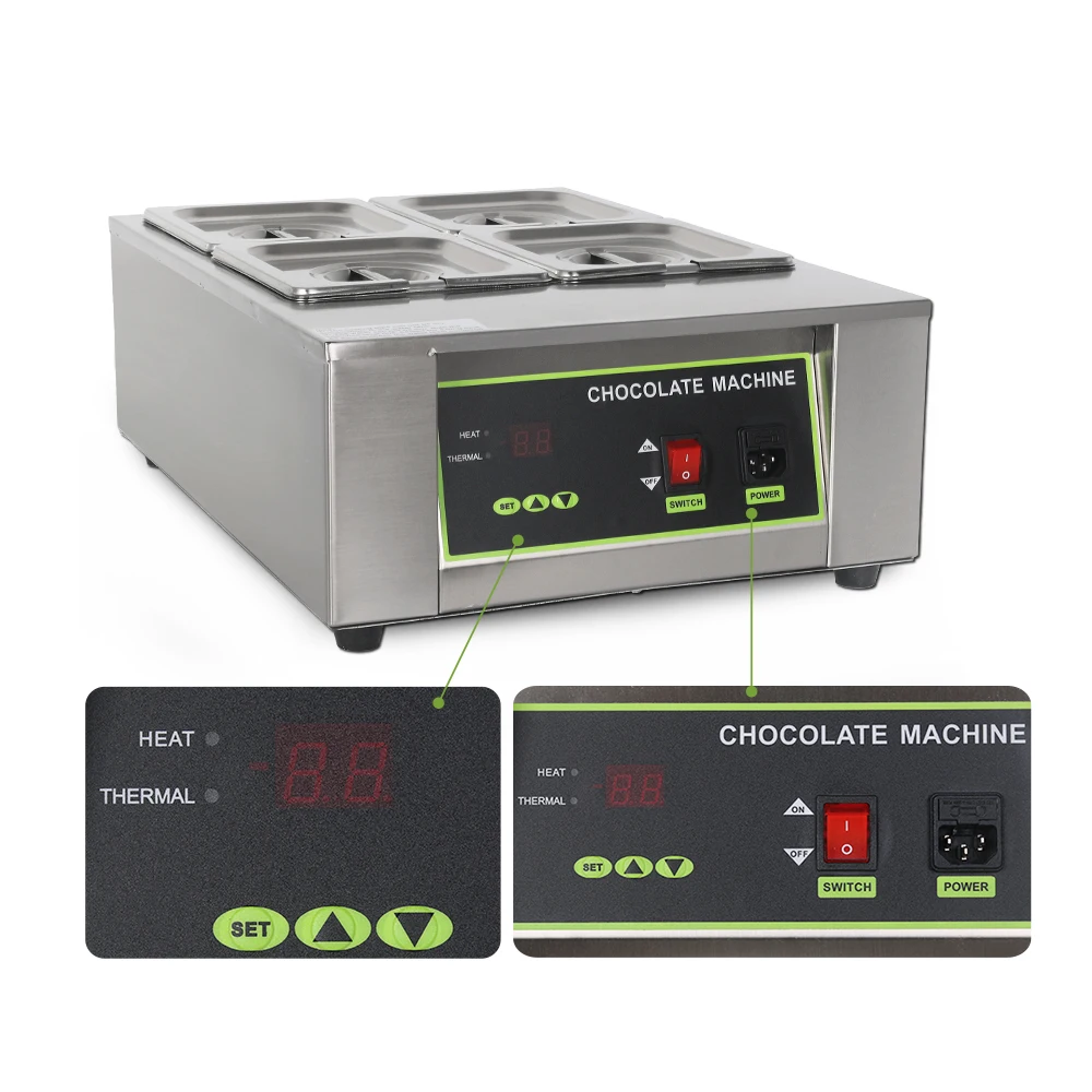 ITOP коммерческий цилиндр плавления шоколада машина Регулируемый температурный