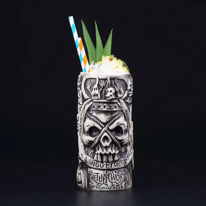 OUSSIRRO креативное шаманское тотемное стекло для лица TIKI Bar 570 мл бокал для вина, коктейля es стакан для виски, пивная чашка, чашка для сока, утолщенная