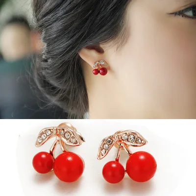 Пара круглых серег из австрийского хрусталя цвета розового золота|brincos fashion|fashion