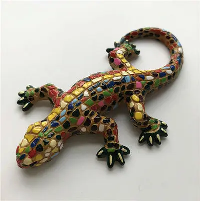 

Mosaic spanish lizard gecko magnetic resin refrigerator decorative sticker home decor