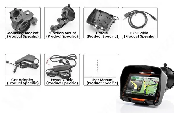Bluetooth-гарнитура+ 256 м 8 Гб 4,3 дюймов водонепроницаемый gps-навигатор для мотоцикла навигация на мотоцикле бесплатные карты! Инструкция голос