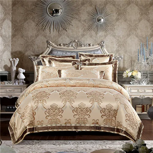 13 Новое поступление queen King size сатин-жаккард постельное белье Роскошные свадебные постельных принадлежностей подшивки Pillowcases38 - Цвет: 13