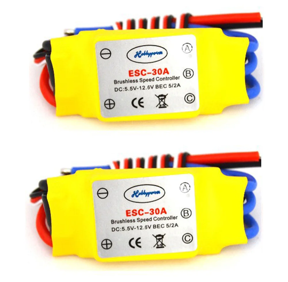 Бесщеточный Дрон 2 шт. 30A мотор ESC Регулятор скорости+ EMAX 1200KV мотор для квадрокоптера - Цвет: package 1
