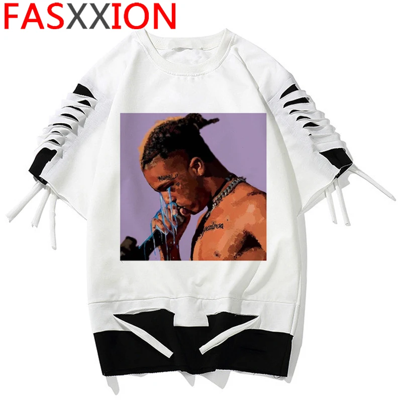 Xxxtentacion хип-хоп Swag Rapper футболка с принтом Мужская/wo Мужская Уличная забавная футболка уличная Футболка Модный Топ Футболка для мужчин/женщин