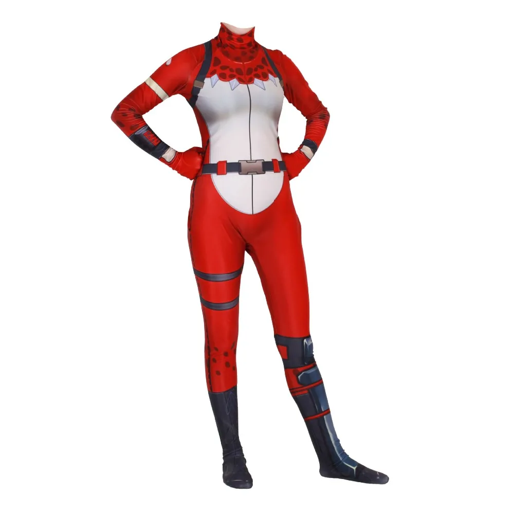 2019 женский костюм для костюмированной вечеринки в стиле игры Kostuum RED NOSED RAIDER