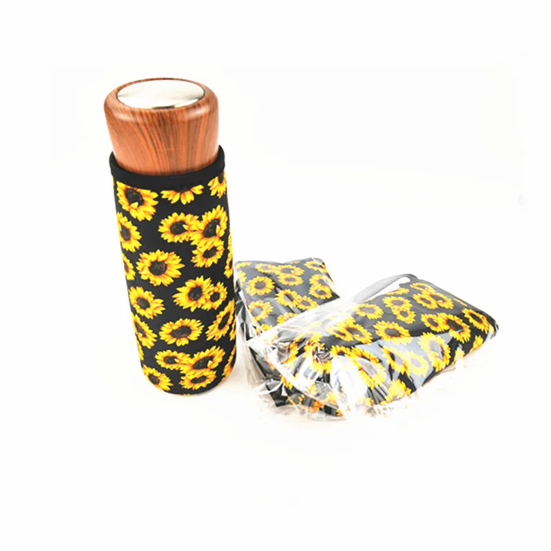 4 шт. подсолнечника Бейсбол Спортивная складная бутылка для воды крышка неопрена