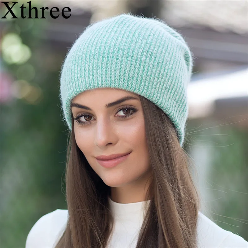 Xthree, новинка, простая Шапка-бини из кроличьего меха для женщин, зимняя шапка для детей, Skullies, теплая шапка из Гравити Фолз, Gorros, женская шапка