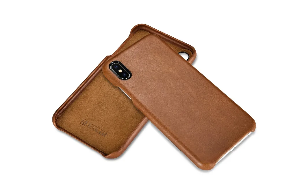 Роскошный чехол из натуральной кожи для iPhone XS Max XR X защитный телефона кожаная