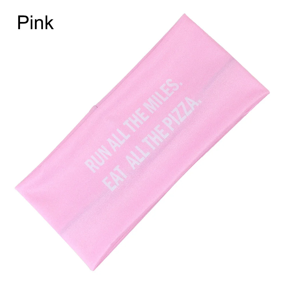 1-pink Мягкая эластичная широкая повязка на голову женская спортивная повязка для йоги эластичная повязка для головы тюрбан женские модные аксессуары для волос - Цвет: 1-pink