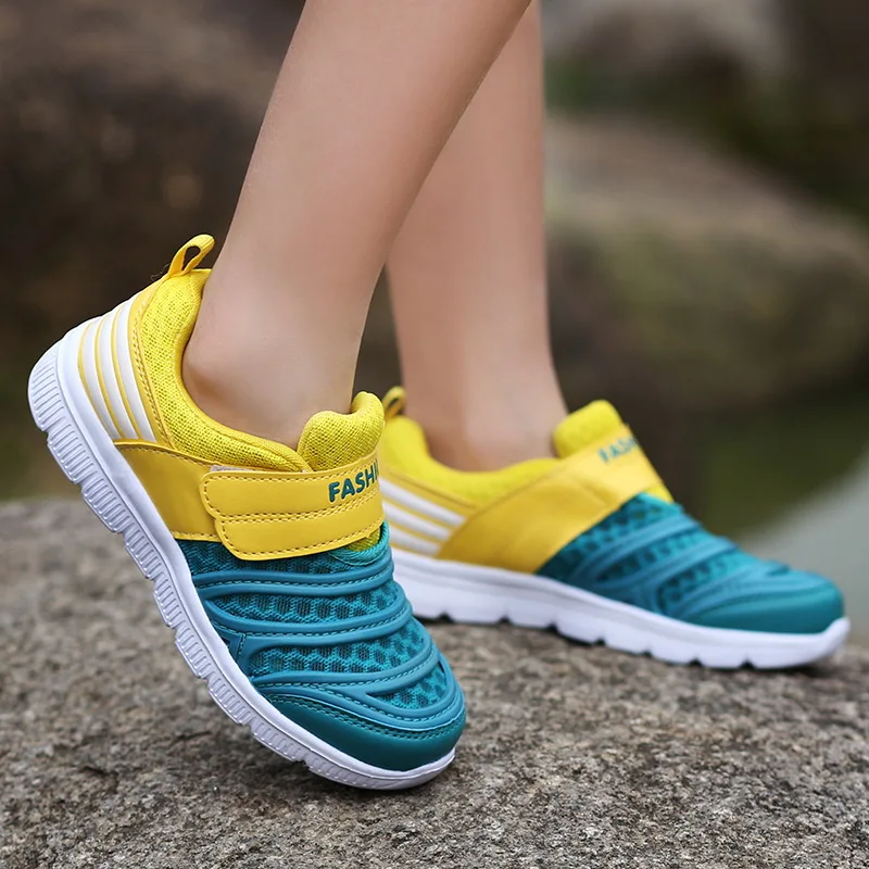 Новинка лета 2019 детская обувь из сетчатого материала дышащая Спортивная