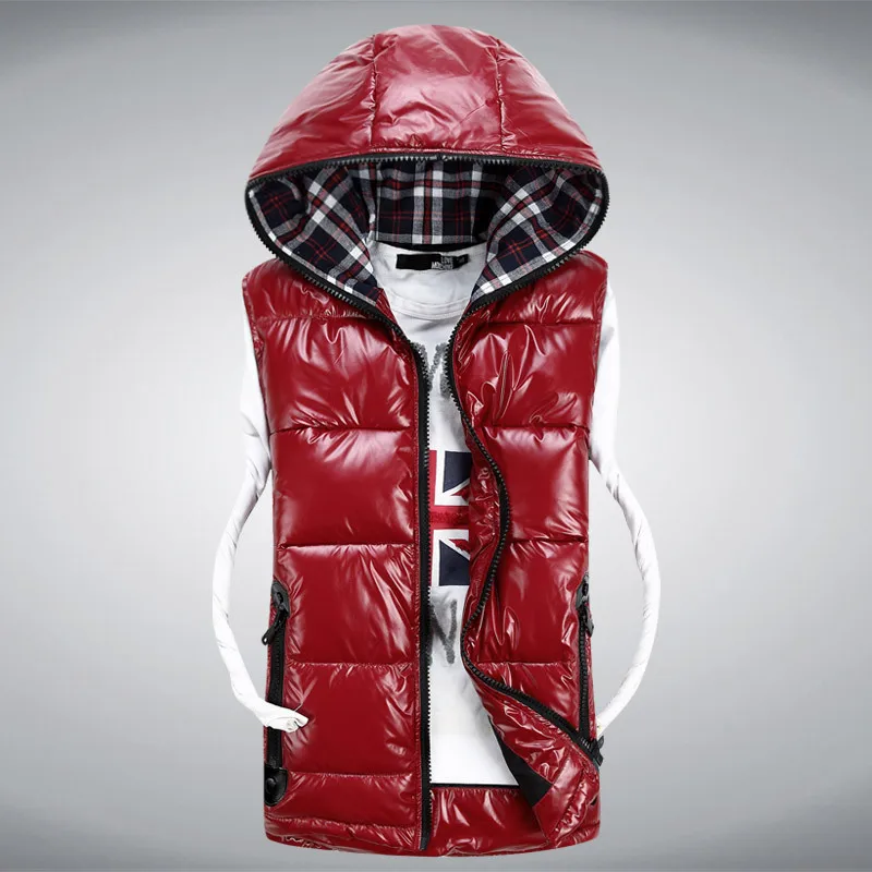 2014 autumn and winter Korean men's hooded down vest male cotton lovers | Мужская одежда