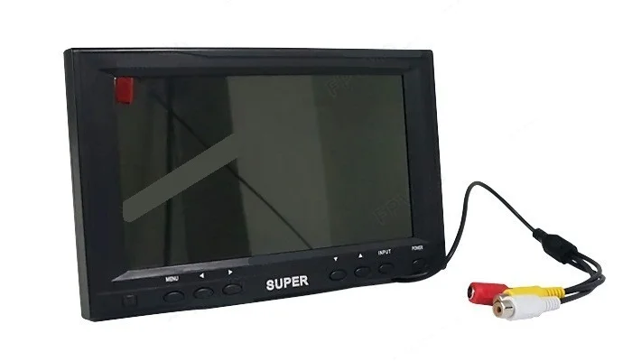 Супер 7 дюймов TFT Цвет ЖК дисплей зимние Экран 800x480 HD для монитора с видом от