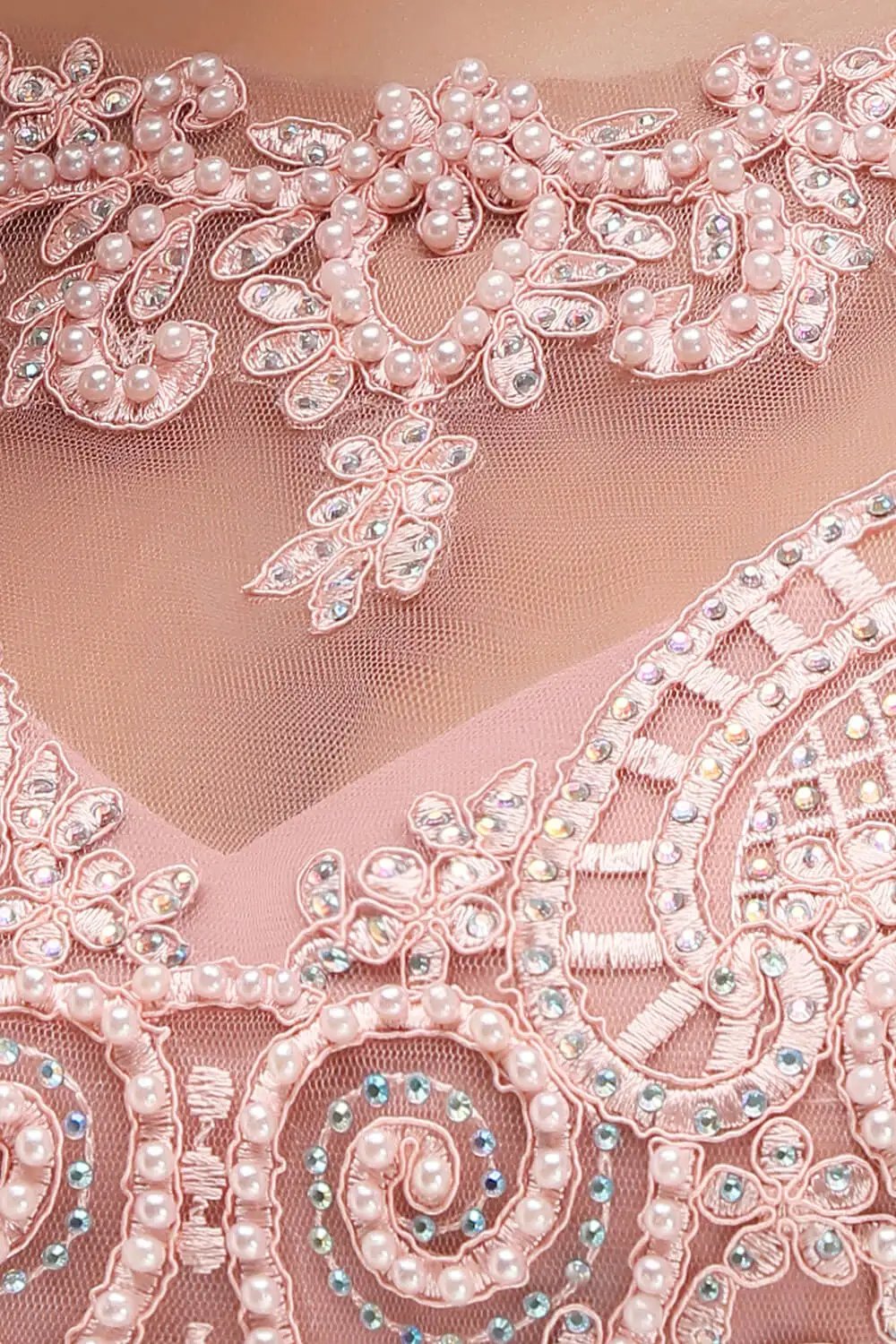 Babyonlinedress Роскошное Вечернее Платье С Кристаллами И Жемчугами Модное Дизайнерское Шифоновое Кружевное Вечернее Платье Для Девушек