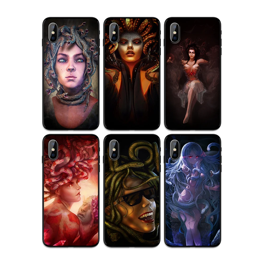 Сексуальная и красивая ведьма Медуза Мягкий ТПУ чехол для Apple iPhone 6 6S 7 8 Plus 5 5S SE X XS