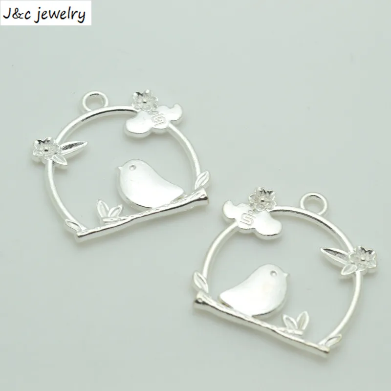 Новое поступление 10 шт./лот легированные Подвески Кулон Клетка с серебряным