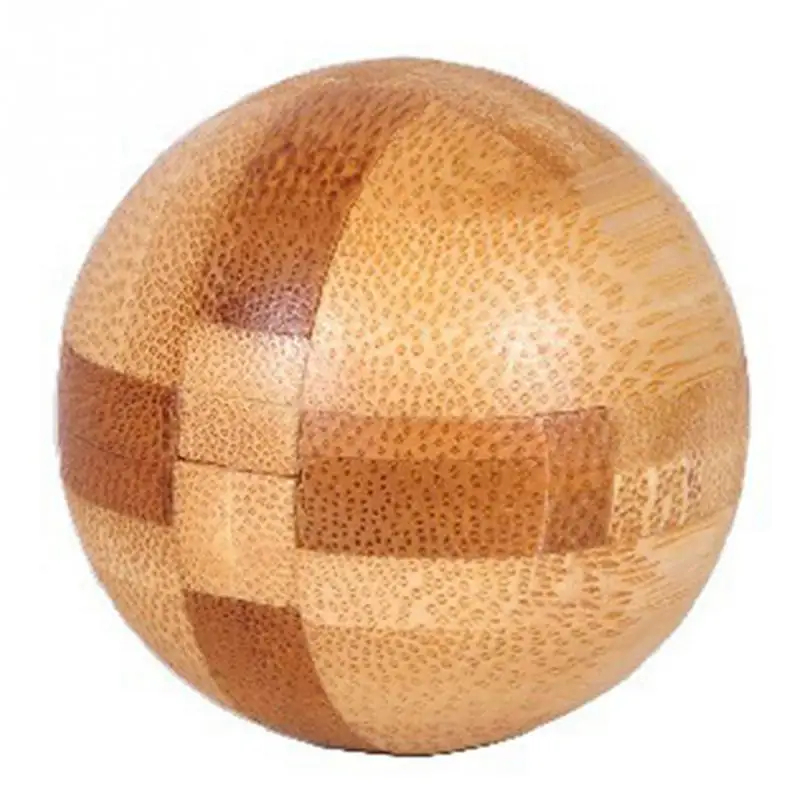 Ball 3D деревянные переплетенные головоломки игра игрушка для взрослых и детей отличный IQ головоломка - Цвет: Ball