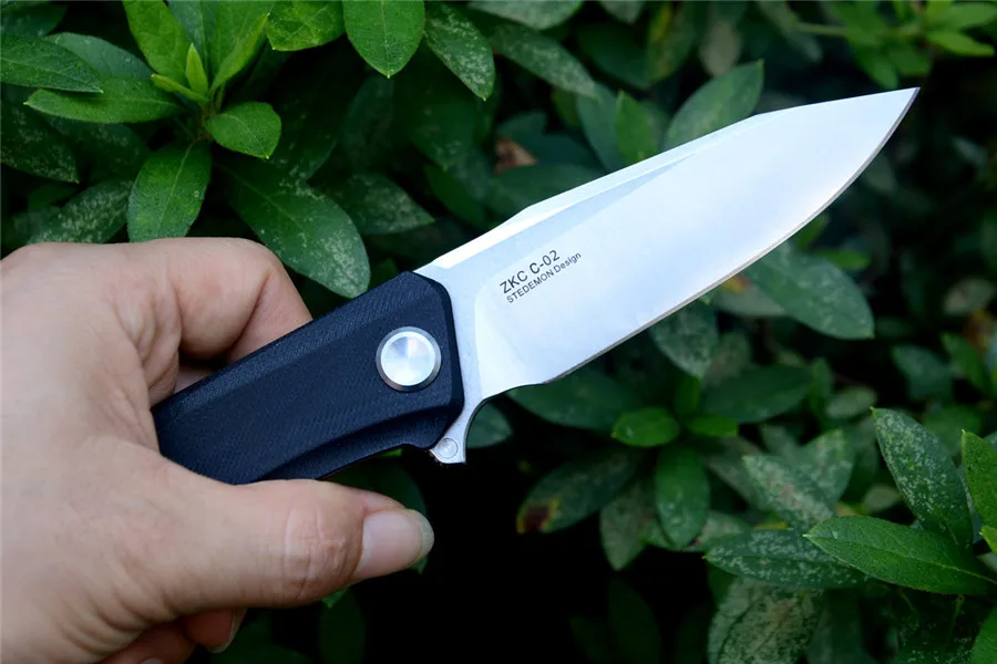 STEDEMON C02 Флиппер Складной нож 440C Лезвие G10 Ручка шарикоподшипник шайба Открытый Отдых Охота карманный нож EDC инструменты