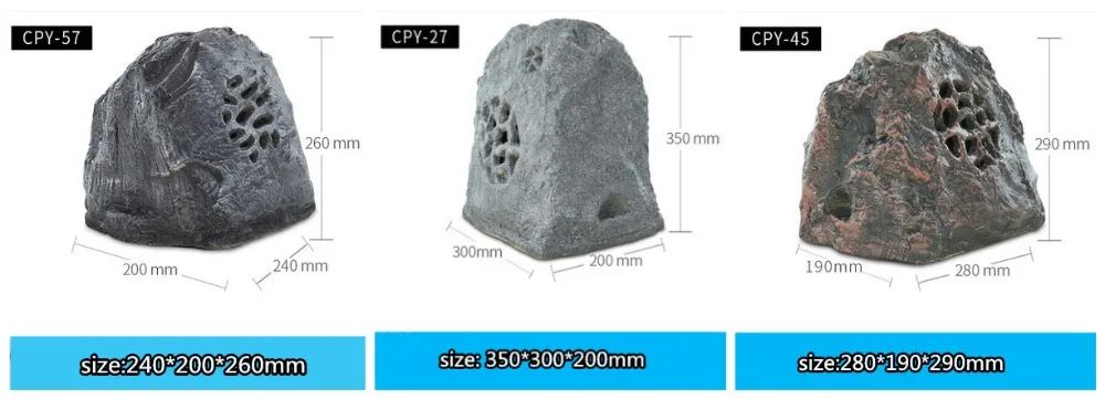 Уличная музыкальная система 360 Вт bluetooth имитация камня динамик FRP материал 5 дюймов полный спектр динамик парк/площадка/сад