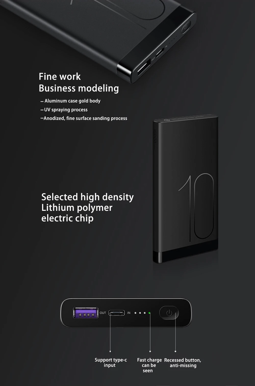 Huawei power Bank быстрое зарядное устройство 10000mAh AP09S SuperCharg Max 22,5 W type-C двусторонний кабель 4,5 V/5A для huawei iPhone samsung xiaomi