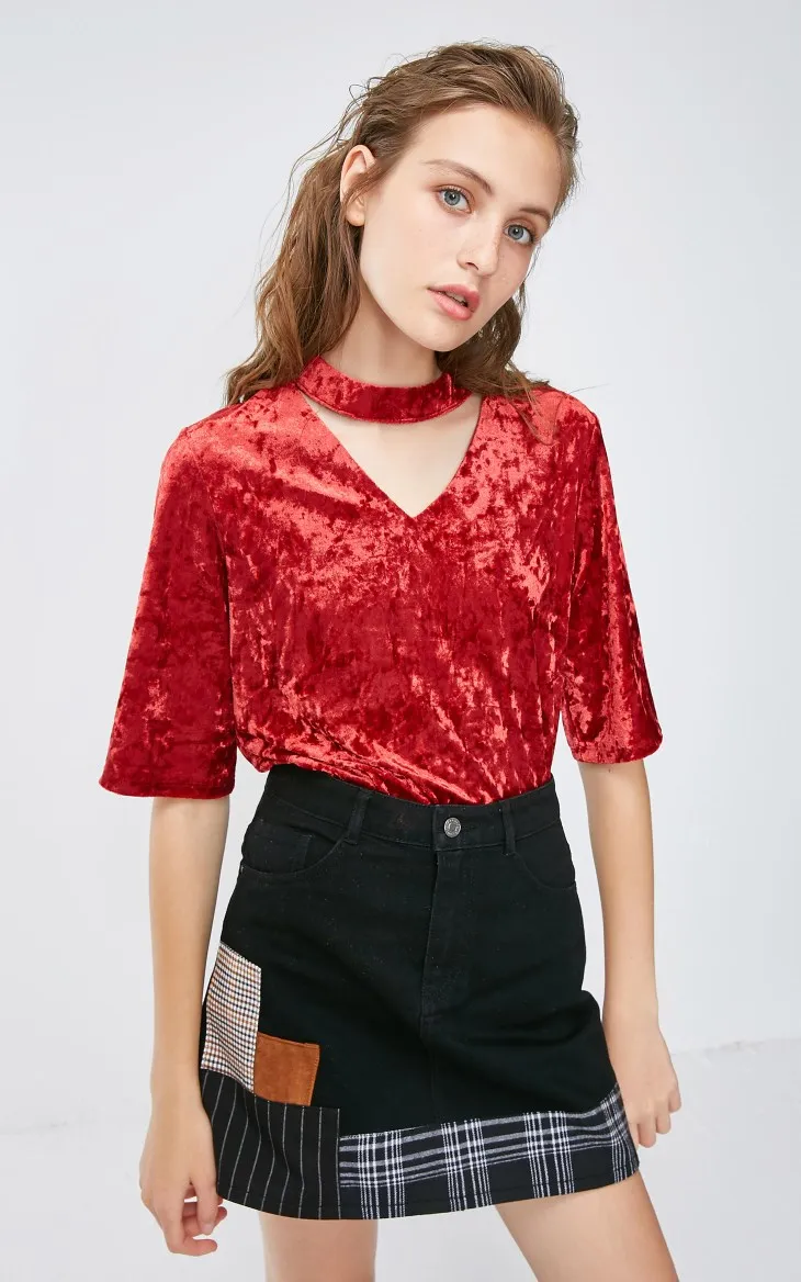 Vero Moda Женские Прозрачные топы с v-образным вырезом и коротким рукавом | 3183T1501