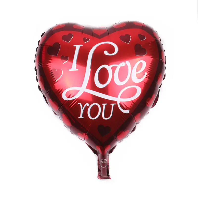 XXPWJ New 18-inch heart-shaped aluminum balloons Wedding room decoration toys Self-sealing mouth F-040 | Дом и сад