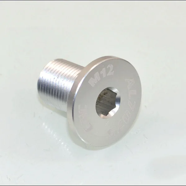 M12 silver Silverock 7075 Нижний Кронштейн BB крышка чашки болт рукоятки M12 M15 M18 M20 дорожный MTB велосипед передняя Звездочка шатун крепежный болт - Цвет: M12 silver