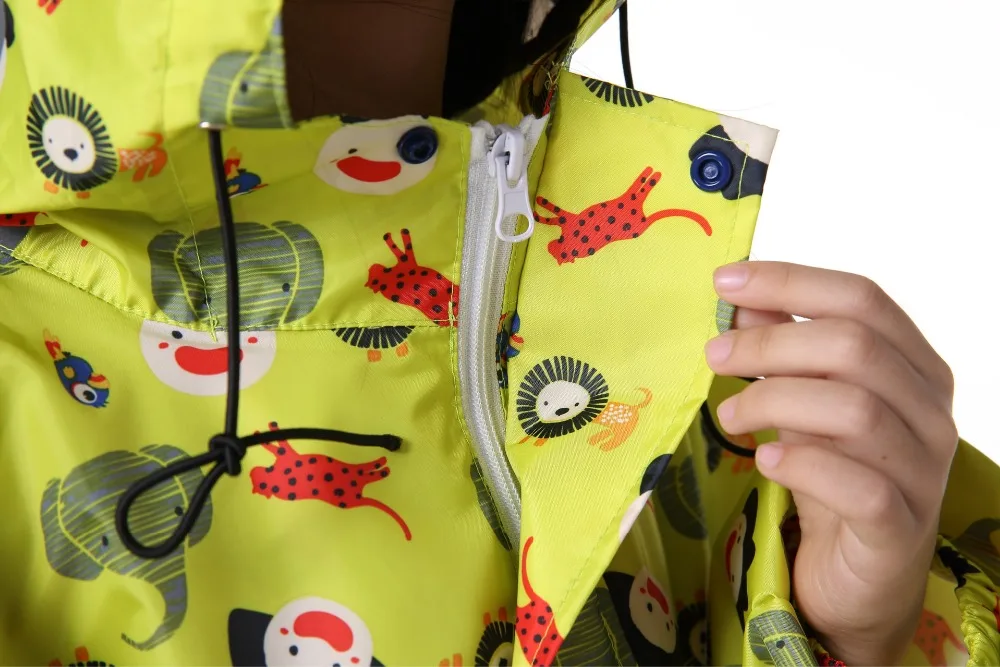 Детский водонепроницаемый плащ студенческий комбинезон с капюшоном