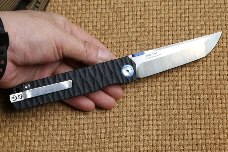 STEDEMON ZKC C03 Тактика Складной нож 440C Лезвие KVT шарикоподшипник G10 Ручка Кемпинг Охота Открытый выживания Ножи EDC инструмент