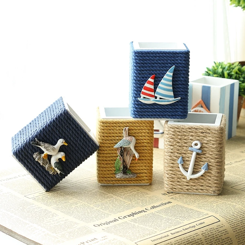 Многофункциональный Средиземноморский Стиль простой подставка для ручек горшок