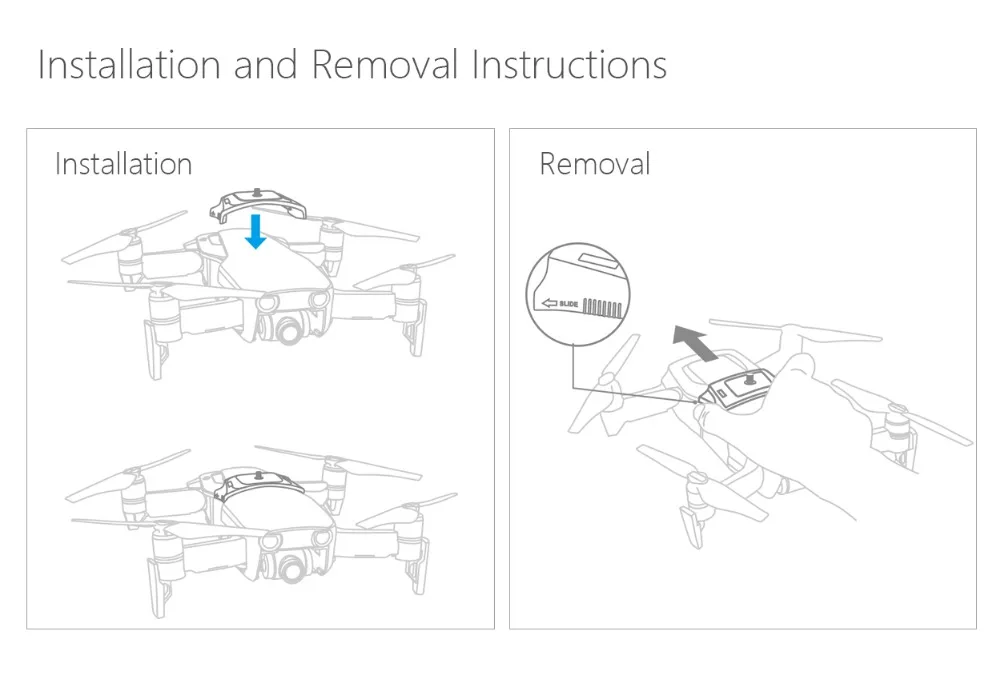PGYTECH разъем для DJI MAVIC AIR Drone расширение корпуса Mavic Air Аксессуары для подключения камеры Адаптер для DJI Mavic Air drone