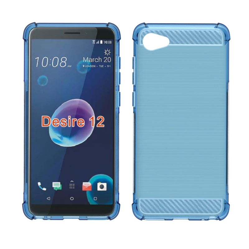 Бренд gligle противоударный умный Мягкий ТПУ чехол для htc Desire 12