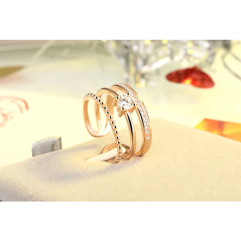 Корейский Новый Популярный трехслойный горный хрусталь Регулируемый размер