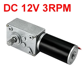 UXCELL (R) 1 шт DC 12V 3RPM червячный мотор 40kg cm Реверсивный высокоскоростной Крутящий
