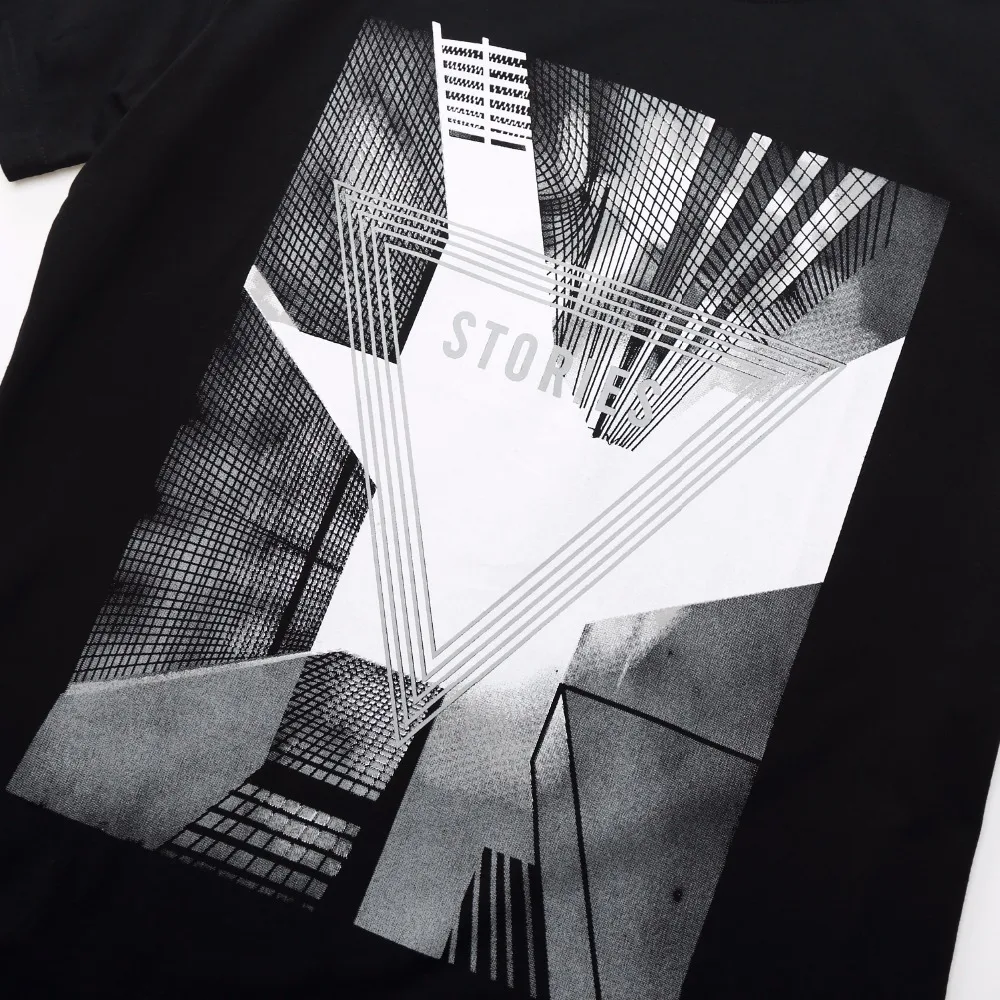 Мужские футболки с круглым вырезом NORMEN хлопковые топы коротким рукавом