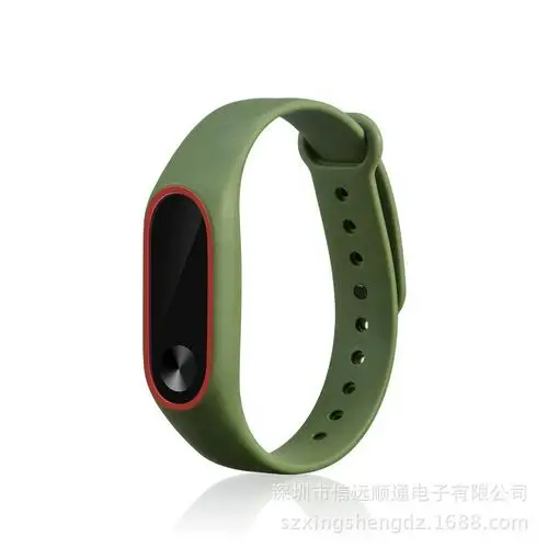 Rose pink Сменный ремешок для Xiaomi Mi band 2, регулируемый браслет, мягкий силиконовый ремешок, умный Браслет, наручные часы TSLM1 - Цвет: Rose pink