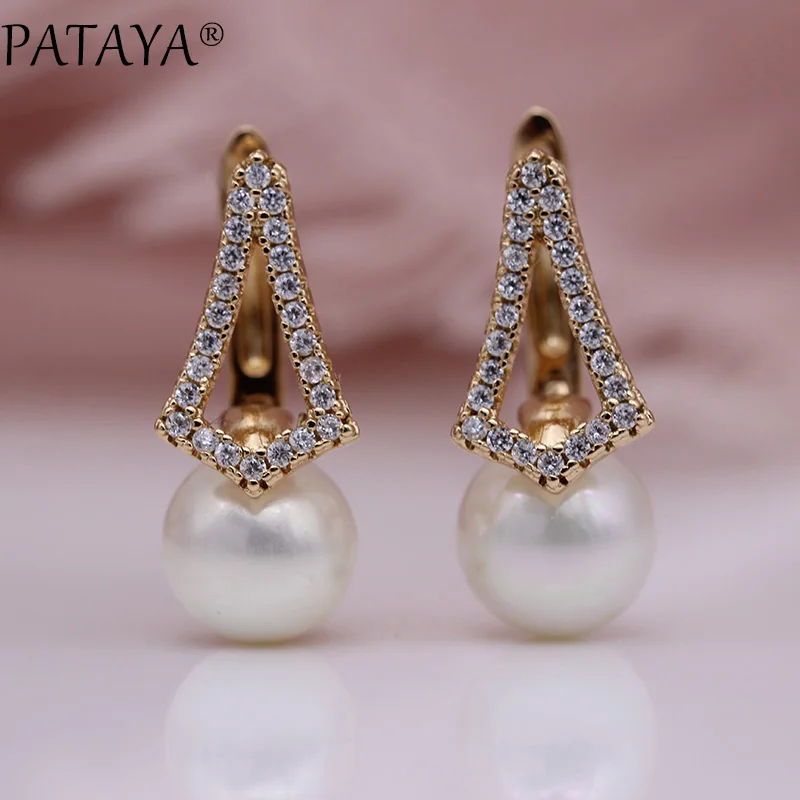 Серьги подвески женские из розового золота 585 пробы с натуральным