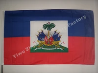 haiti flag 150x90cm 3x5ft 115g 100d polyester double stitched high quality free shipping