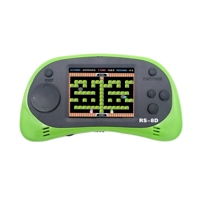 Green Rs-8D Игровая приставка 8 бит 2,5 дюймов Портативный видео Портативный игровой плеер встроенный 260 Ретро игра - Цвет: Green