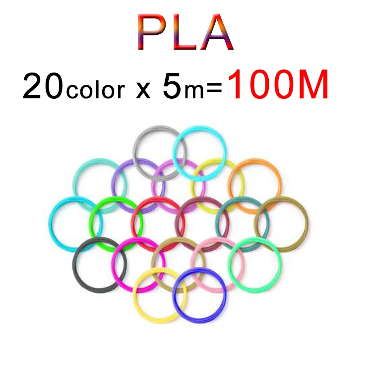 100M PLA KYY 3D ручка оригинальная DIY 3D печать Ручка с 100 м ABS/PLA нить креативная игрушка подарок для детей дизайн рисунок - Цвет: 100M PLA