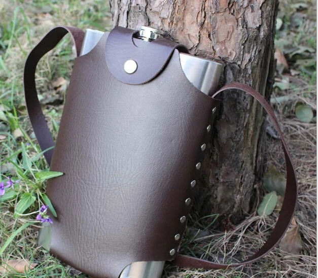 

1PC New supply 64 oz 304 Stainless steel flagon laser welding kettle Water Leakage Proof Larger Hip Flasks JZ 1115