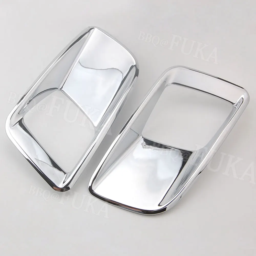 2 шт./компл. ABS Хромированная автомобильная лампа заднего противотуманного фонаря