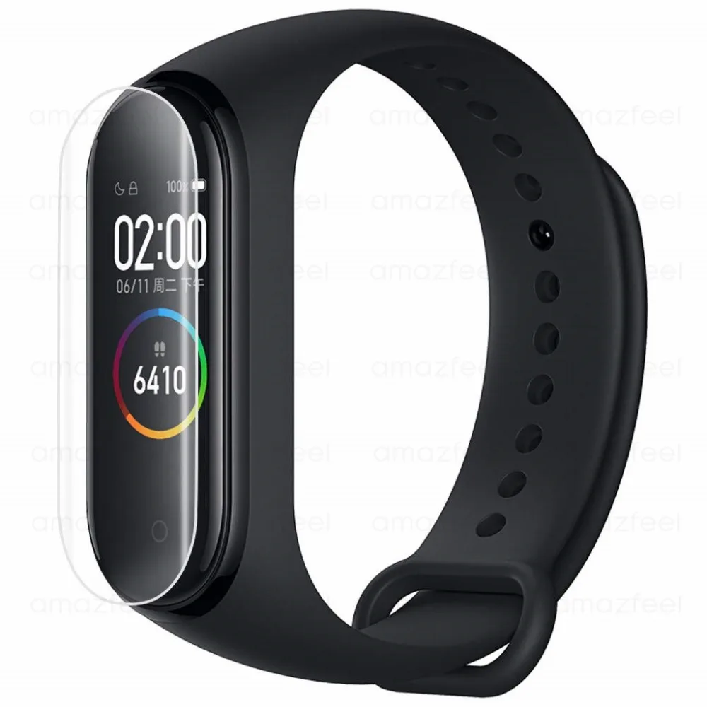10Pcs Mi Band 4 Screen Protector Film For Mi band 4 MiBand 4 Wristband Bracelet Anti-scratch Film Not Tempered Glass